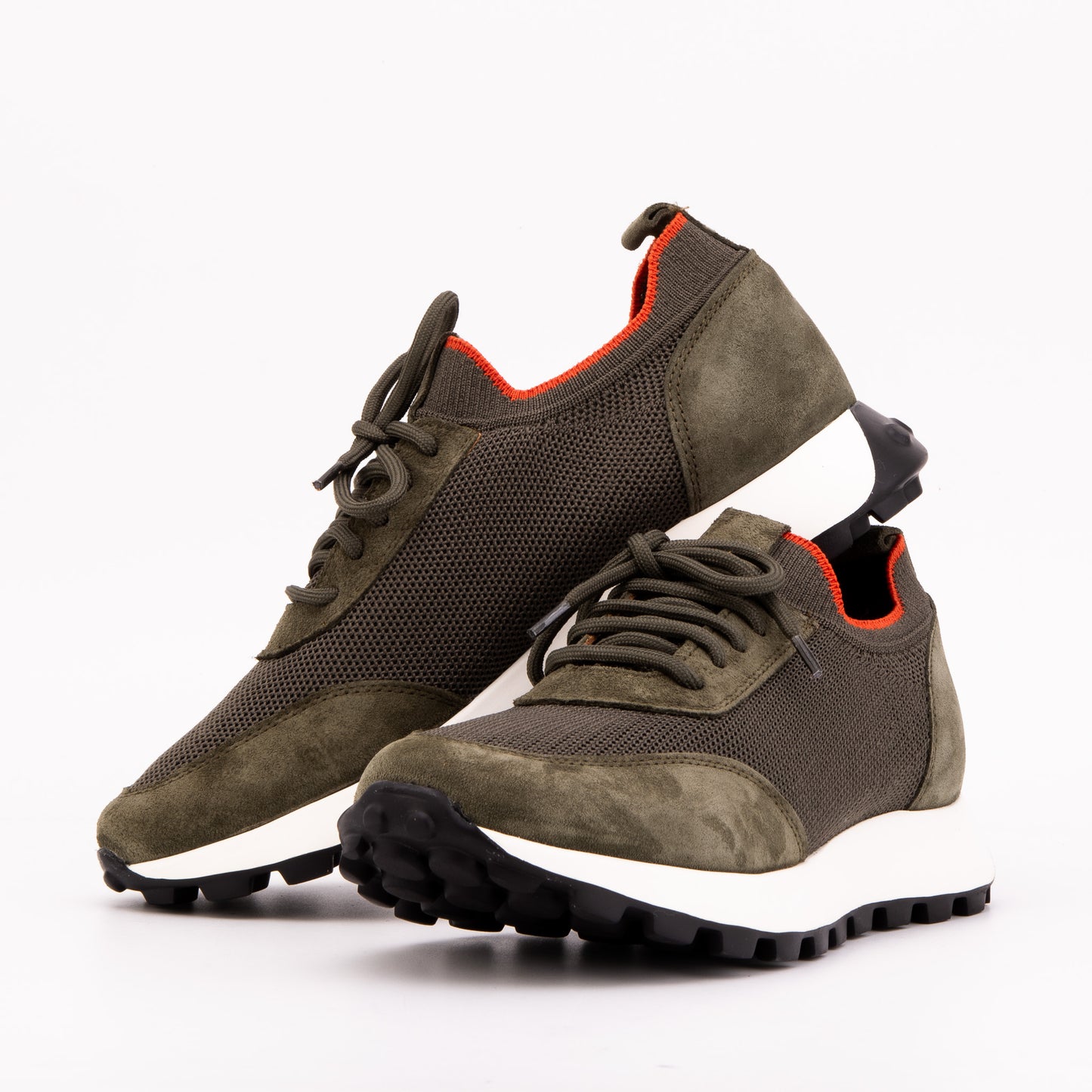 The Berlin Green Suede Leather Men Sneaker