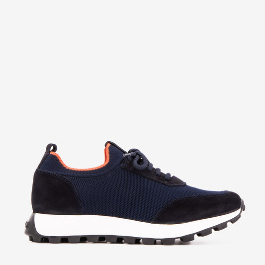 The Berlin Navy Suede Leather Men Sneaker