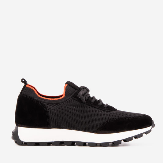 The Berlin Black Suede Leather Men Sneaker