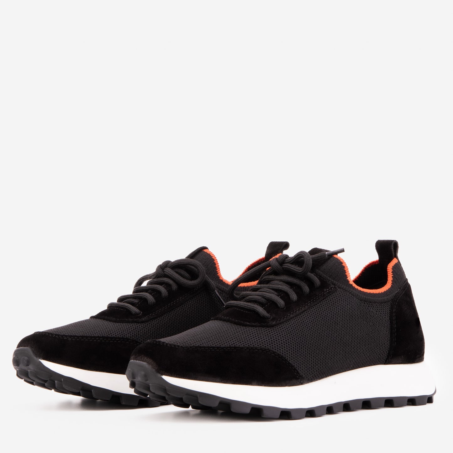 The Berlin Black Suede Leather Men Sneaker