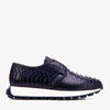 The Obsidian Navy Python Leather Men Sneaker