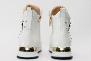 The Infanta High-Top White Spike Leather Sneaker Limited Edition For Men