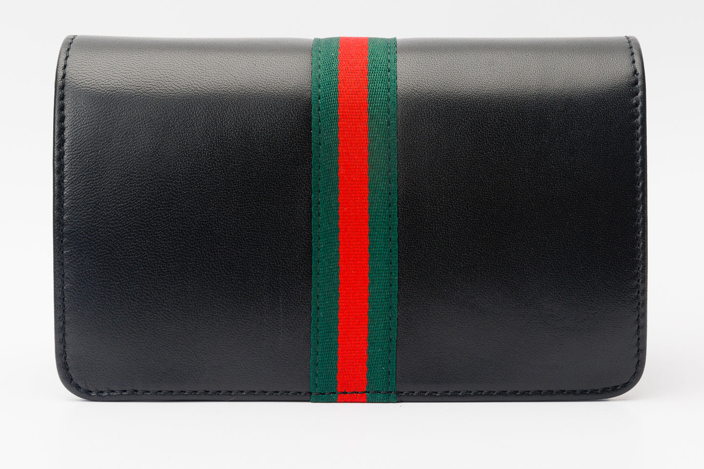 El bolso de mano de piel negra Afega