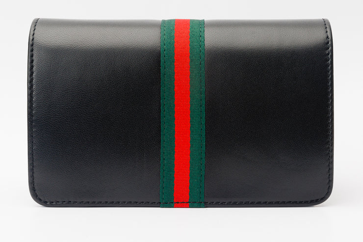 AFEGA BLACK  LEATHER HANDBAG