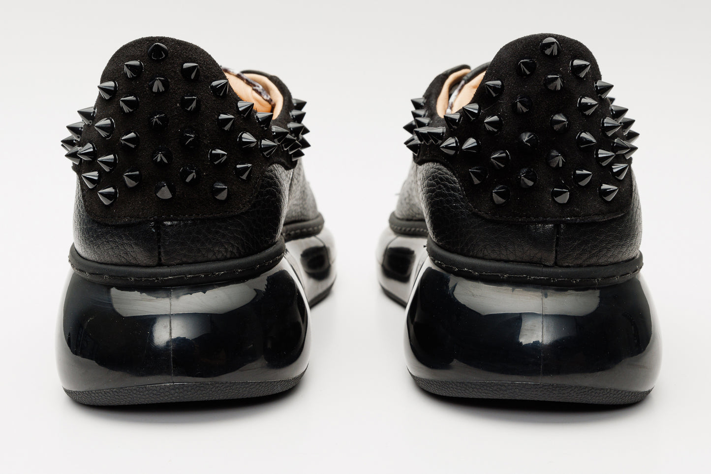 The Venezia Black Leather Women Sneaker