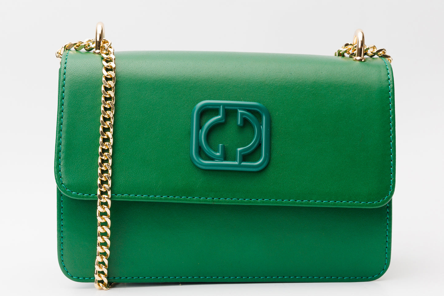 El bolso de mano de piel verde Maneadero
