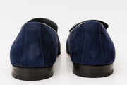 The Lazio Shoe Navy Suede Slip-on Loafer