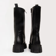 The Mardin Black Leather Boot