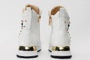 The Infanta High-Top White Spike Leather Sneaker Limited Edition For Women