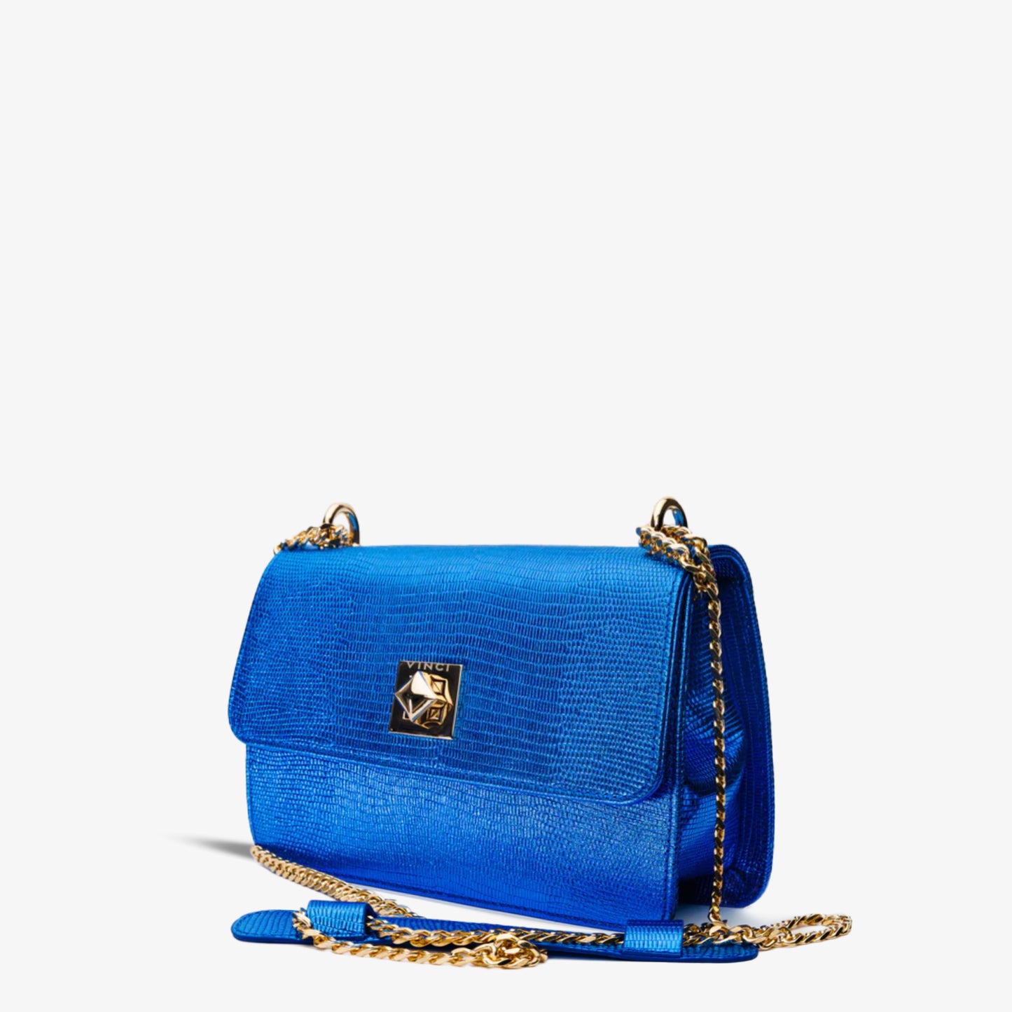 The Maple Sax Blue Leather Handbag