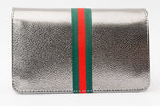 AFEGA SILVER  LEATHER  HANDBAG