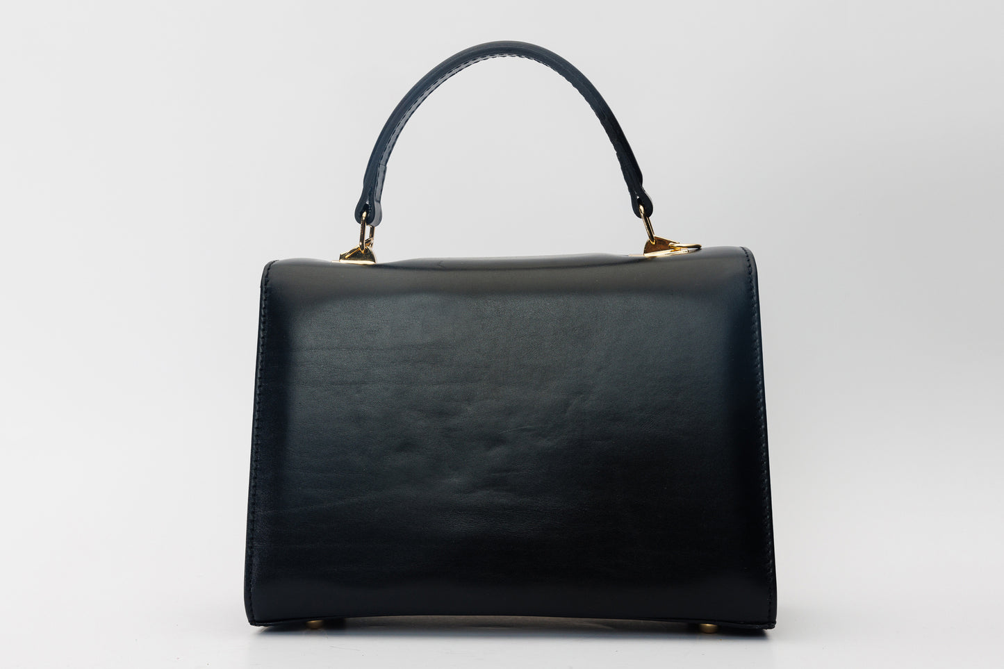 The Ege Black Leather Handbag