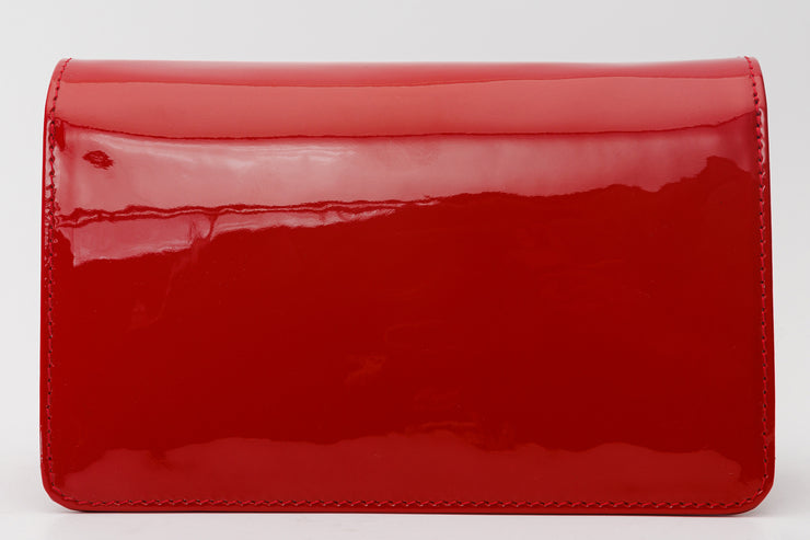 VIGO RED  LEATHER  HANDBAG