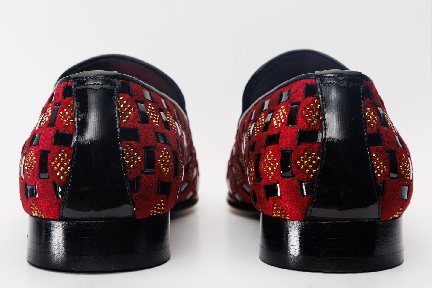 Mocasín de vestir Vicino Shoe Burgundy Bit para hombre, edición limitada