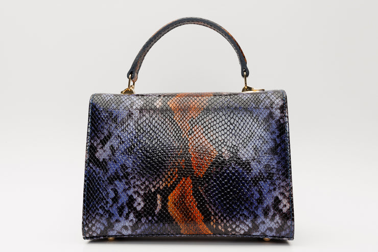 VENEZIA DARK BLUE  LEATHER  HANDBAG