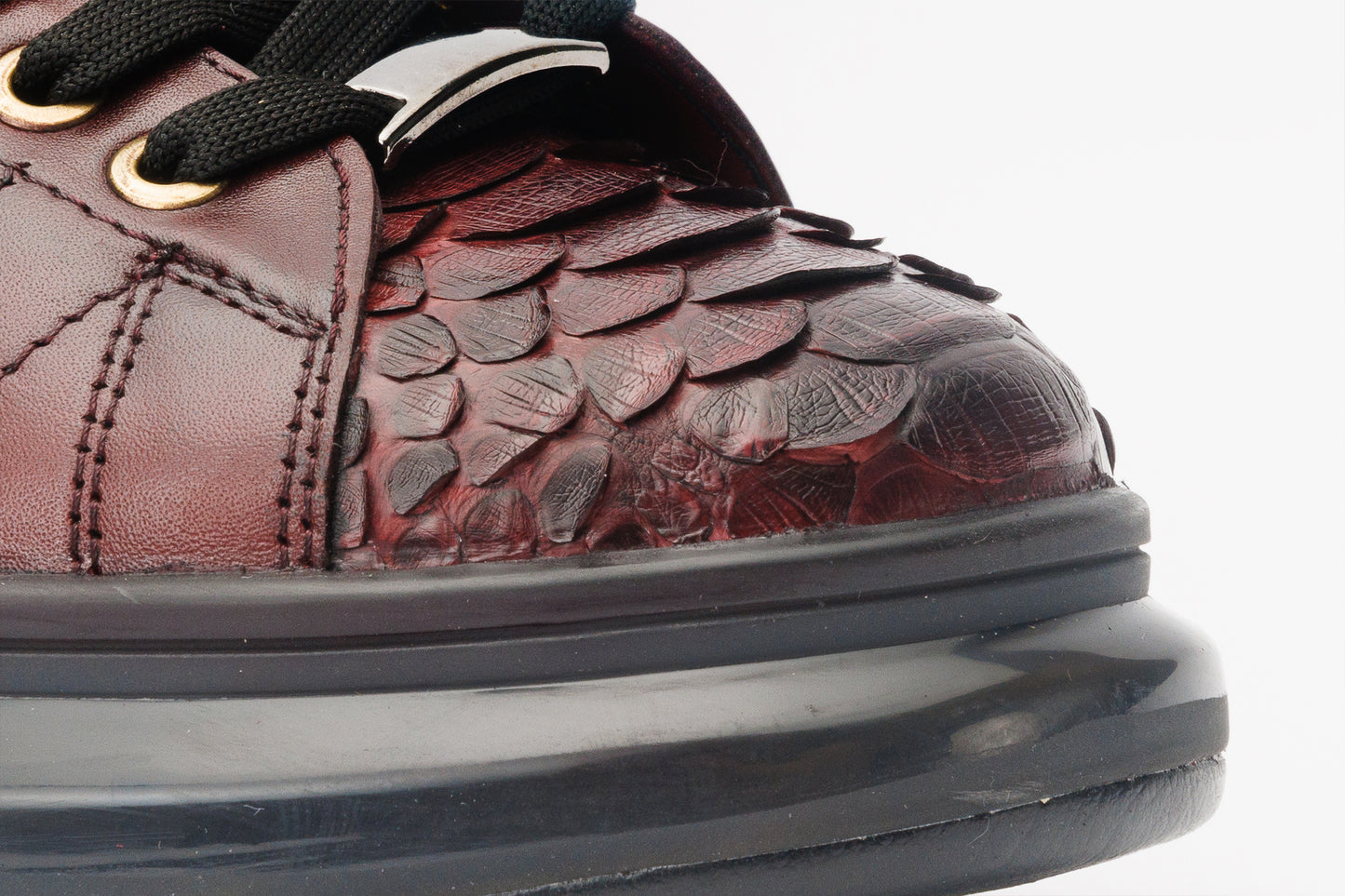 The Adler Burgundy Snk Leather Men Sneaker Limited Edition