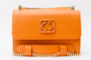 MANEADERO ORANGE  LEATHER  HANDBAG