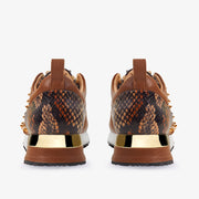 The Infanta Tan  Spike Leather Sneaker For Women Limited Edition