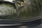 The Bald Green Snk Leather Sneaker Limited Edition