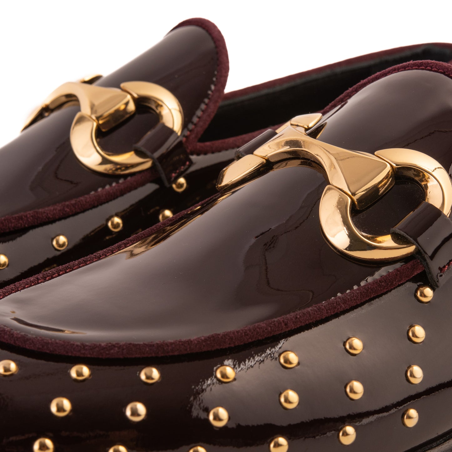 The Jupiter  Shoe Burgundy Spike Leather  Bit Dress Loafer Limited Edition Men Shoe