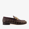 حذاء Jupiter Shoe Burgundy Spike Leather Bit Dress Loafer إصدار محدود للرجال