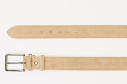 The Lazio Beige Leather Belt