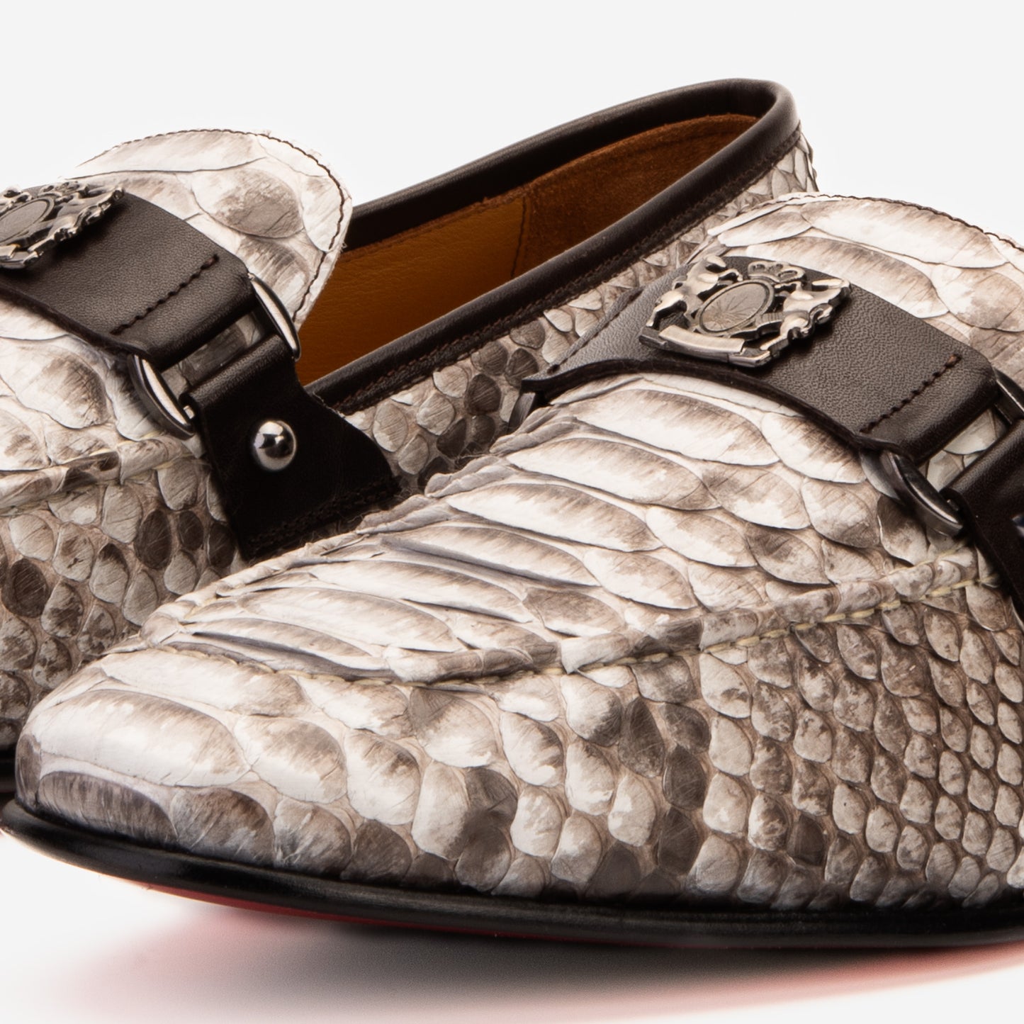 The Boss Pyth Naturel White Color Bit Loafer Men Shoe