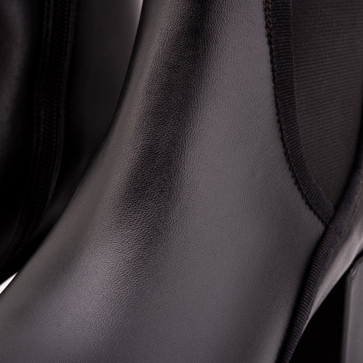 The Kensington Black Leather Block Heel Women’s Mid-Calf Boot