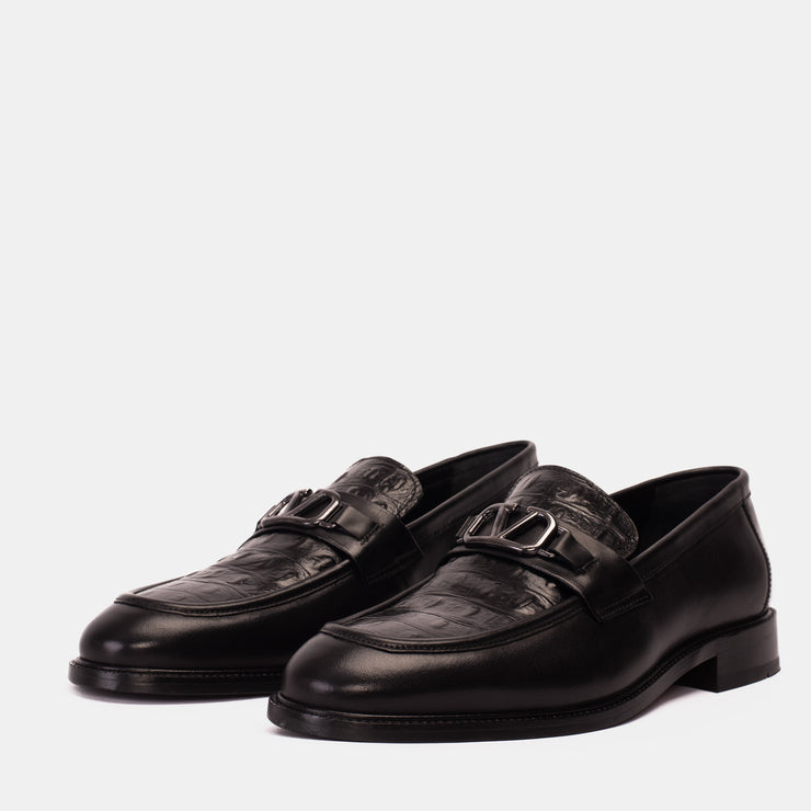 Amsterdam Black Bit Loafer