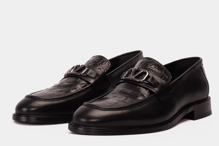 Amsterdam Black Bit Loafer