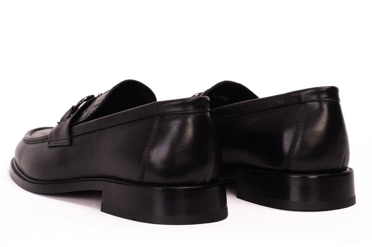Amsterdam Black Bit Loafer