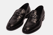Amsterdam Black Bit Loafer
