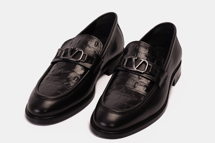 Amsterdam Black Bit Loafer