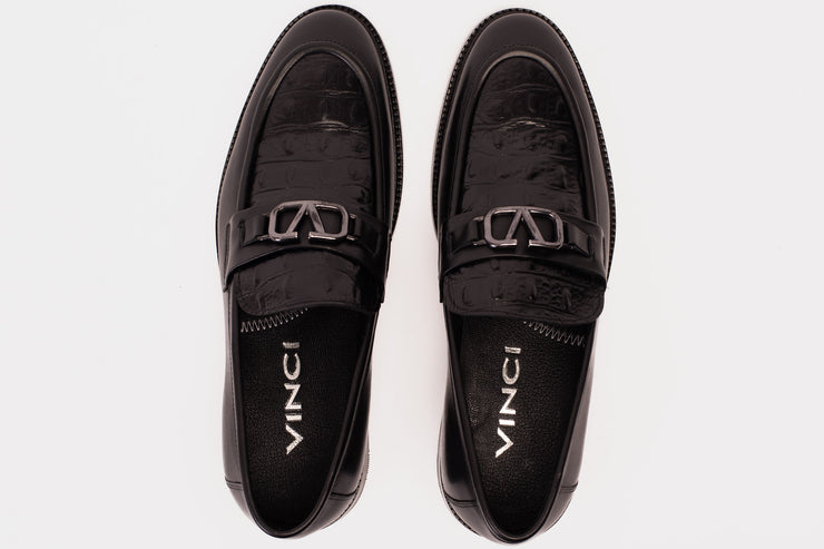 Amsterdam Black Bit Loafer