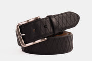 The Bald Black Leather Belt