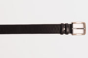 The Bald Black Leather Belt
