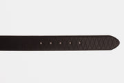 The Bald Black Leather Belt