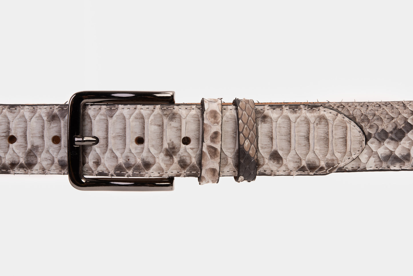 The Boss Natural python Sneak  Leather Leather Belt