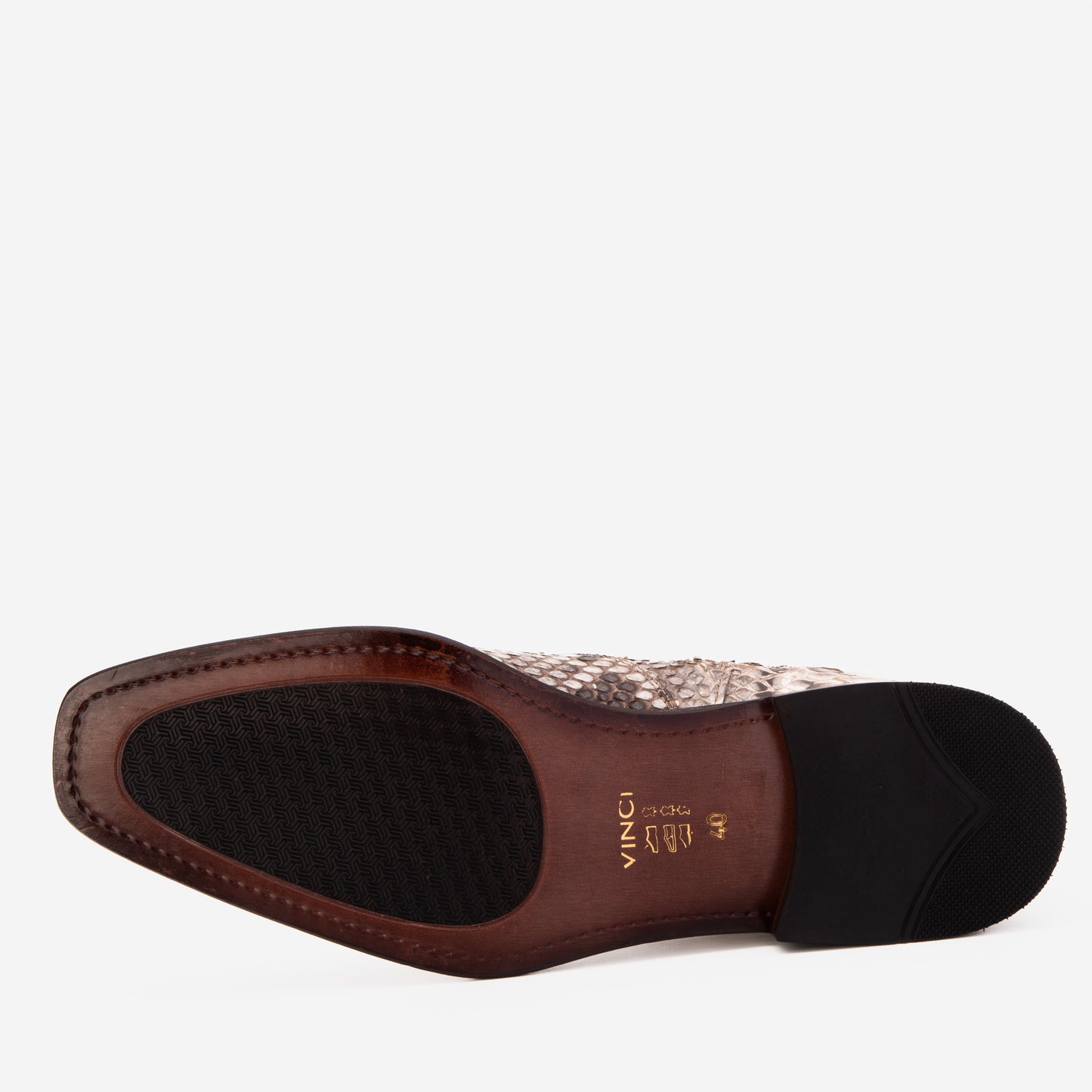 Bota de hombre de piel de pitón natural Snk con cremallera Boss Edición limitada