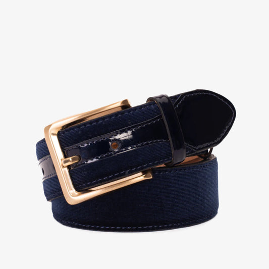 The Casaletti Navy Blue Leather Belt