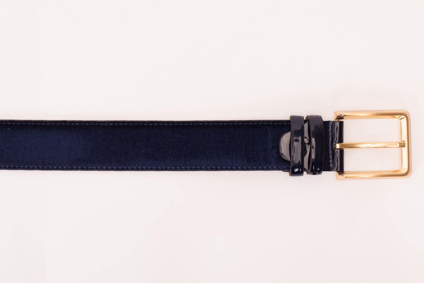 The Casaletti Navy Blue Leather Belt