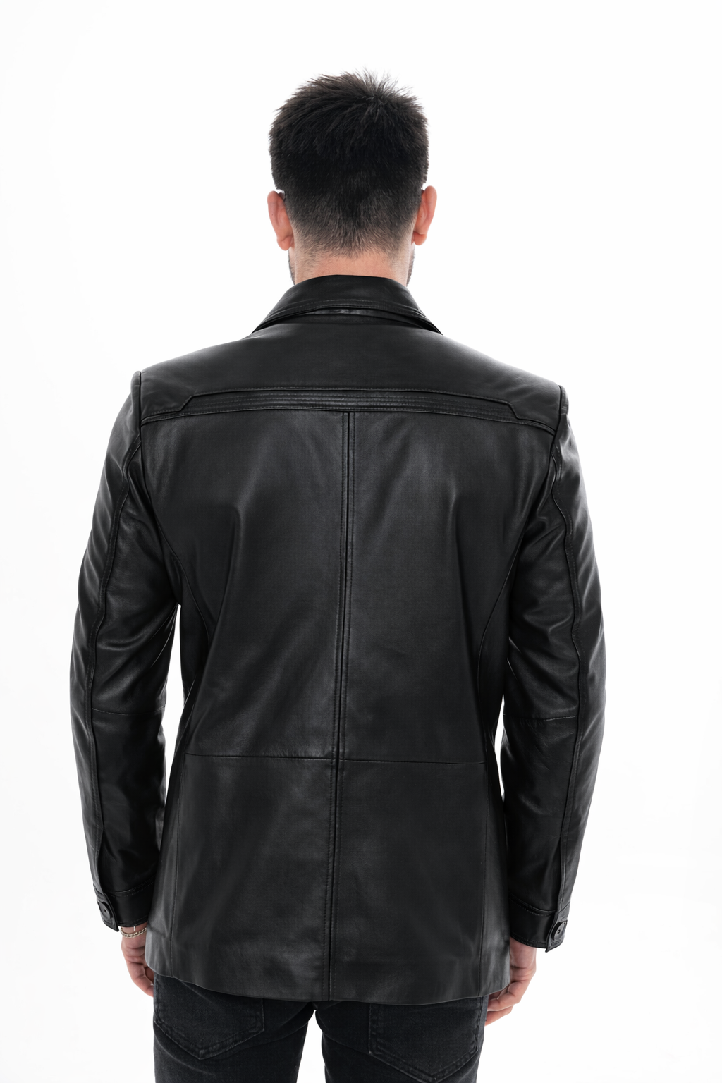The Ravenna Black Leather Men Jacket