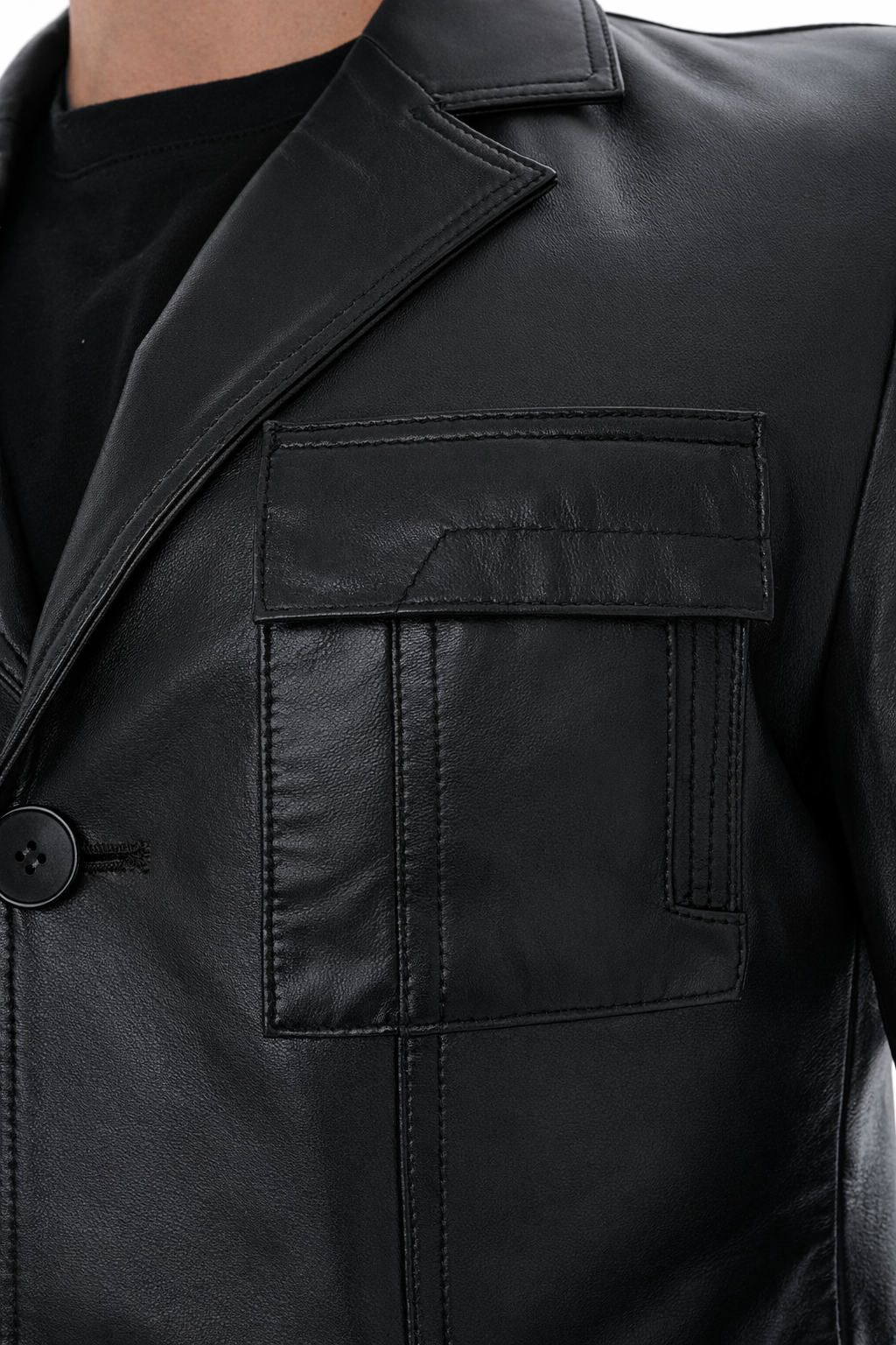 The Ravenna Black Leather Men Jacket