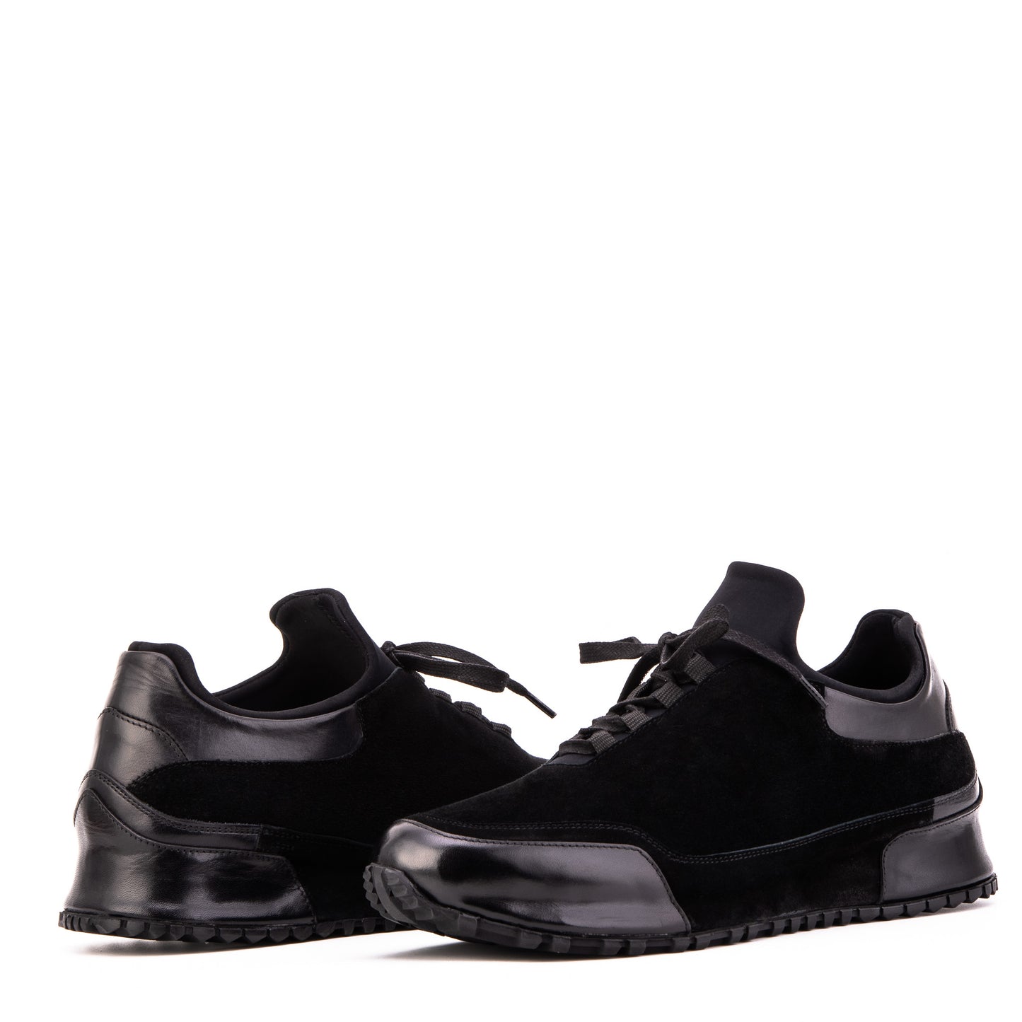 The Hudson Black Suede Men Sneaker
