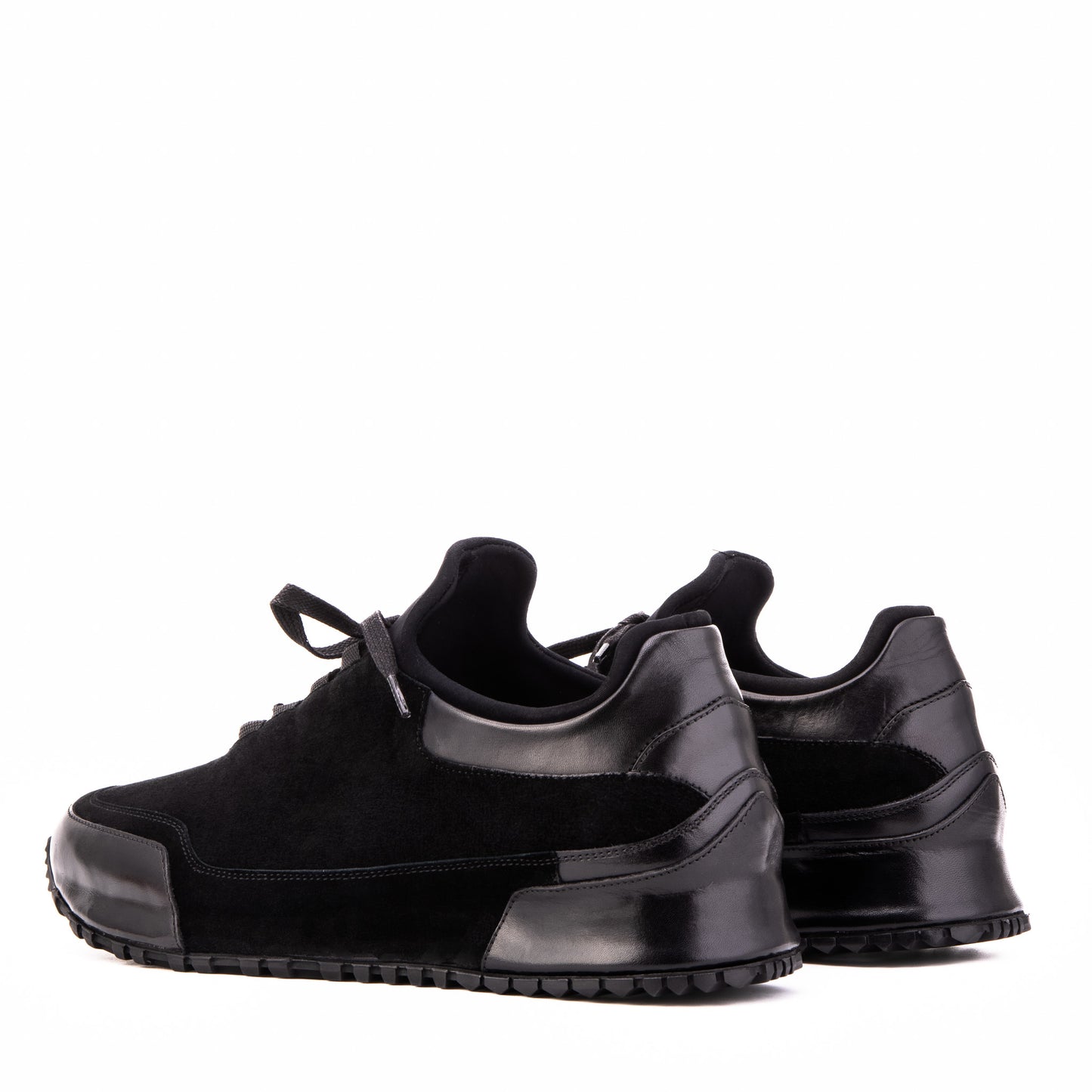 The Hudson Black Suede Men Sneaker