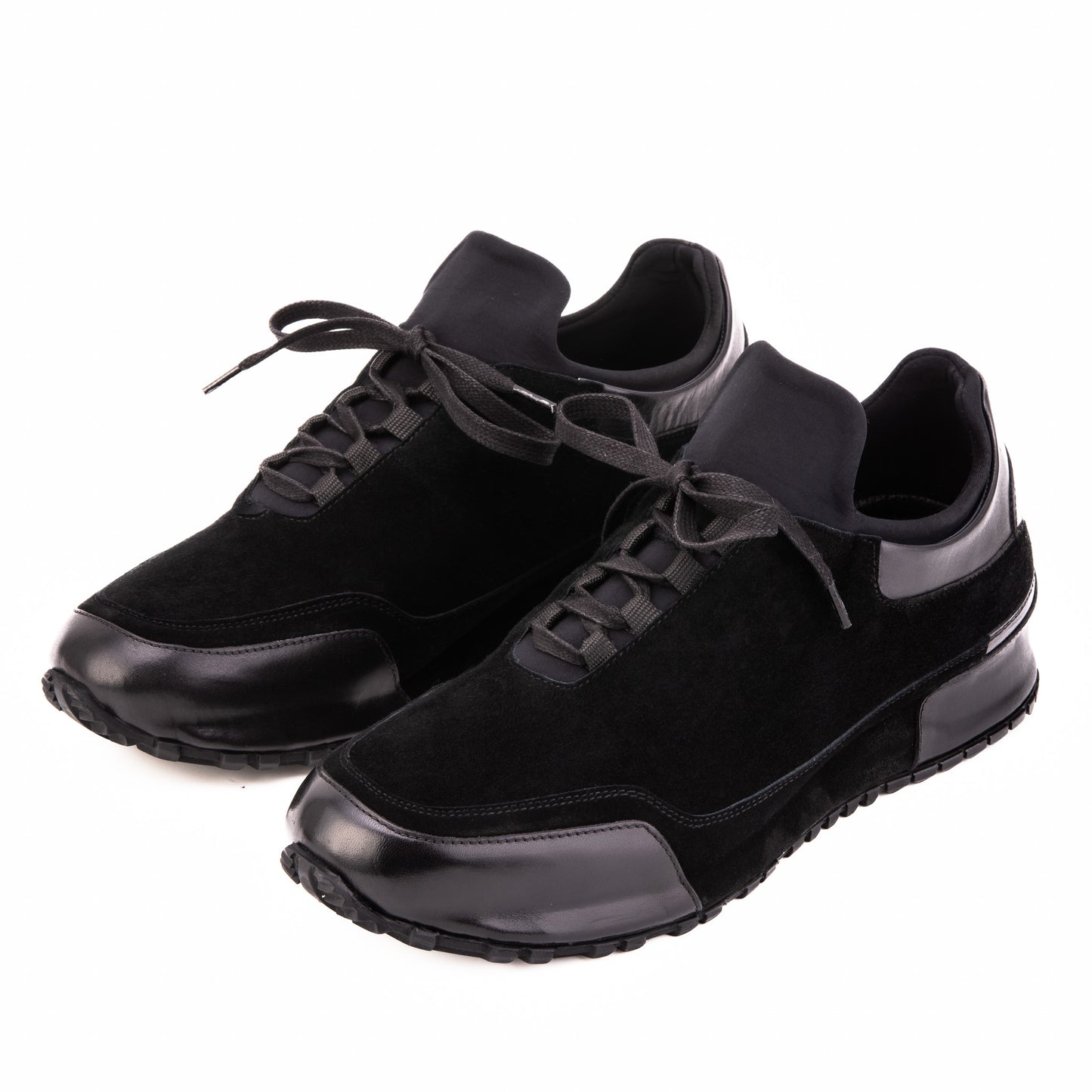 The Hudson Black Suede Men Sneaker