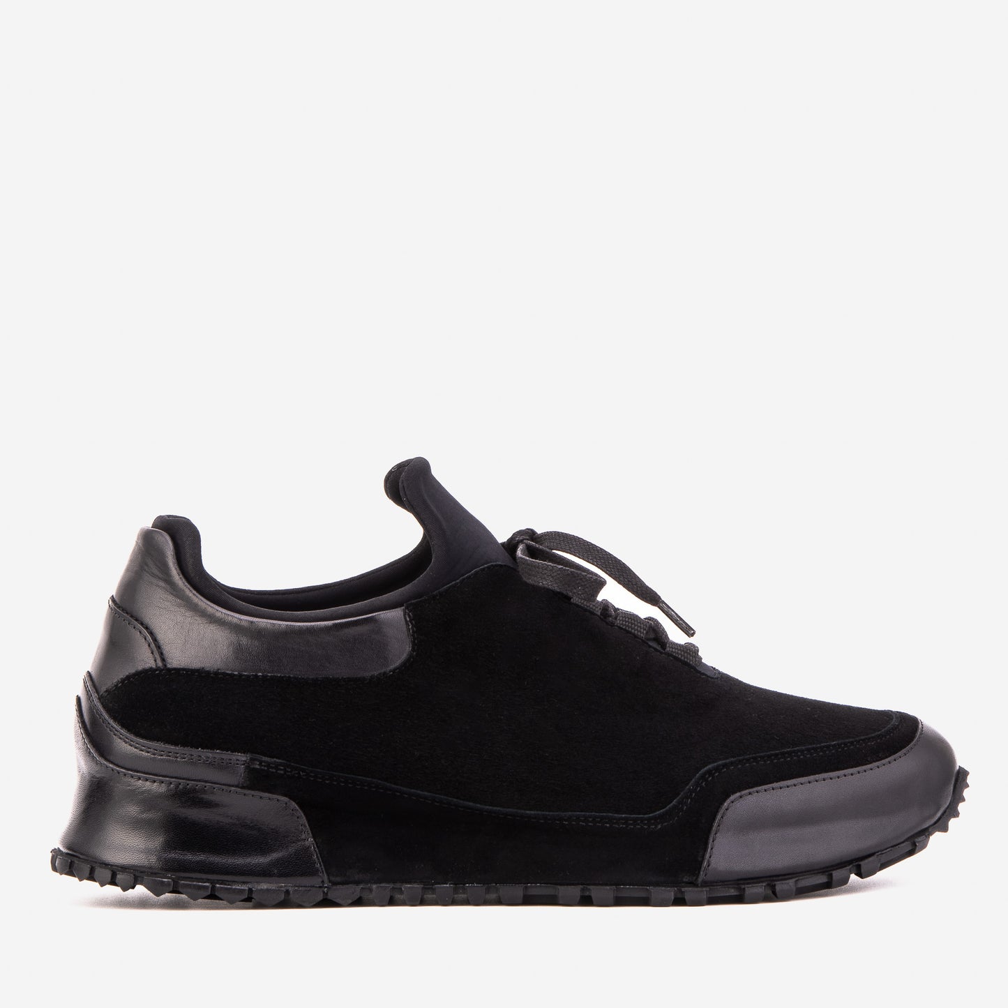 The Hudson Black Suede Men Sneaker