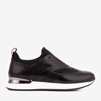 The Arcadia Black Leather Men Sneaker
