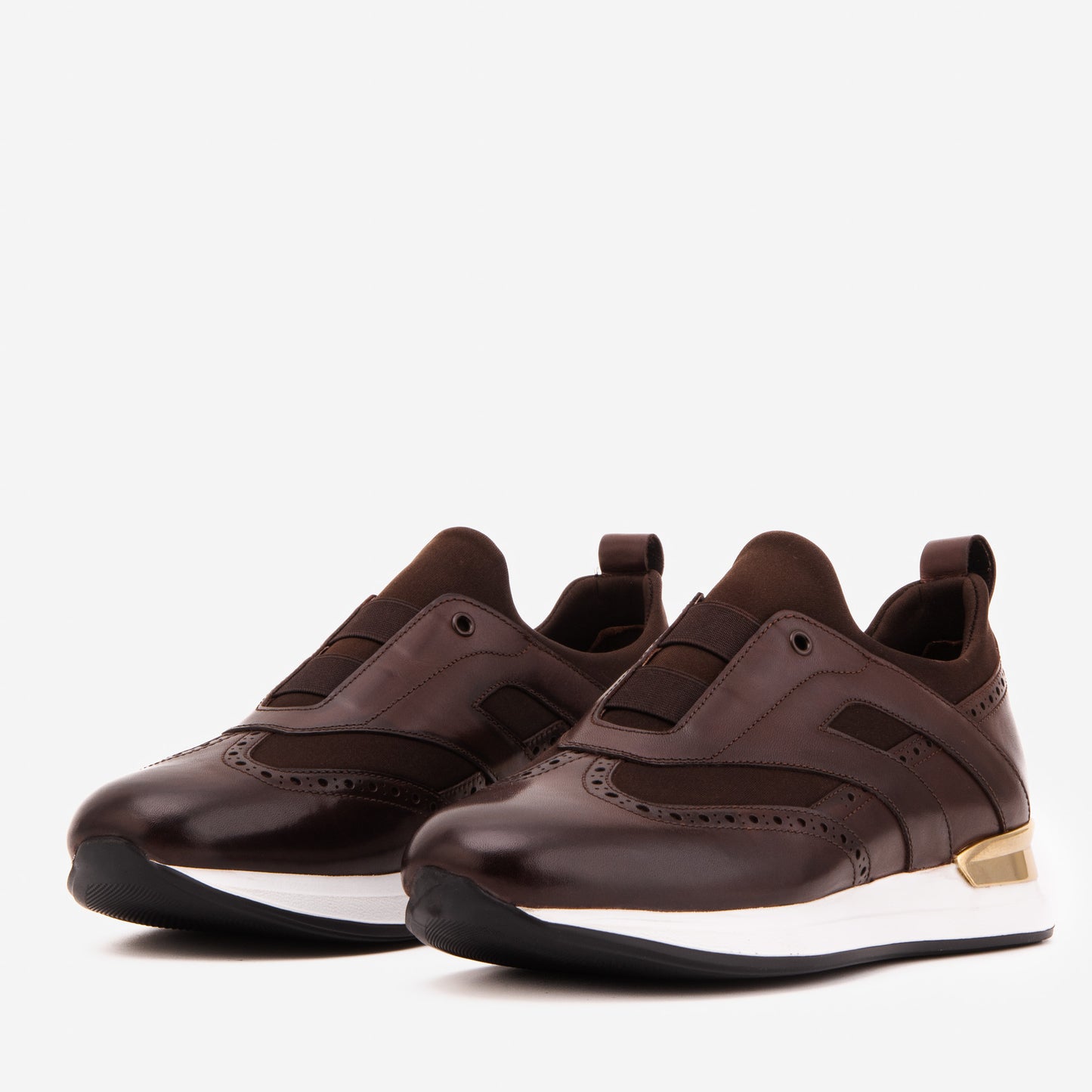 The Arcadia Brown Leather Men Sneaker