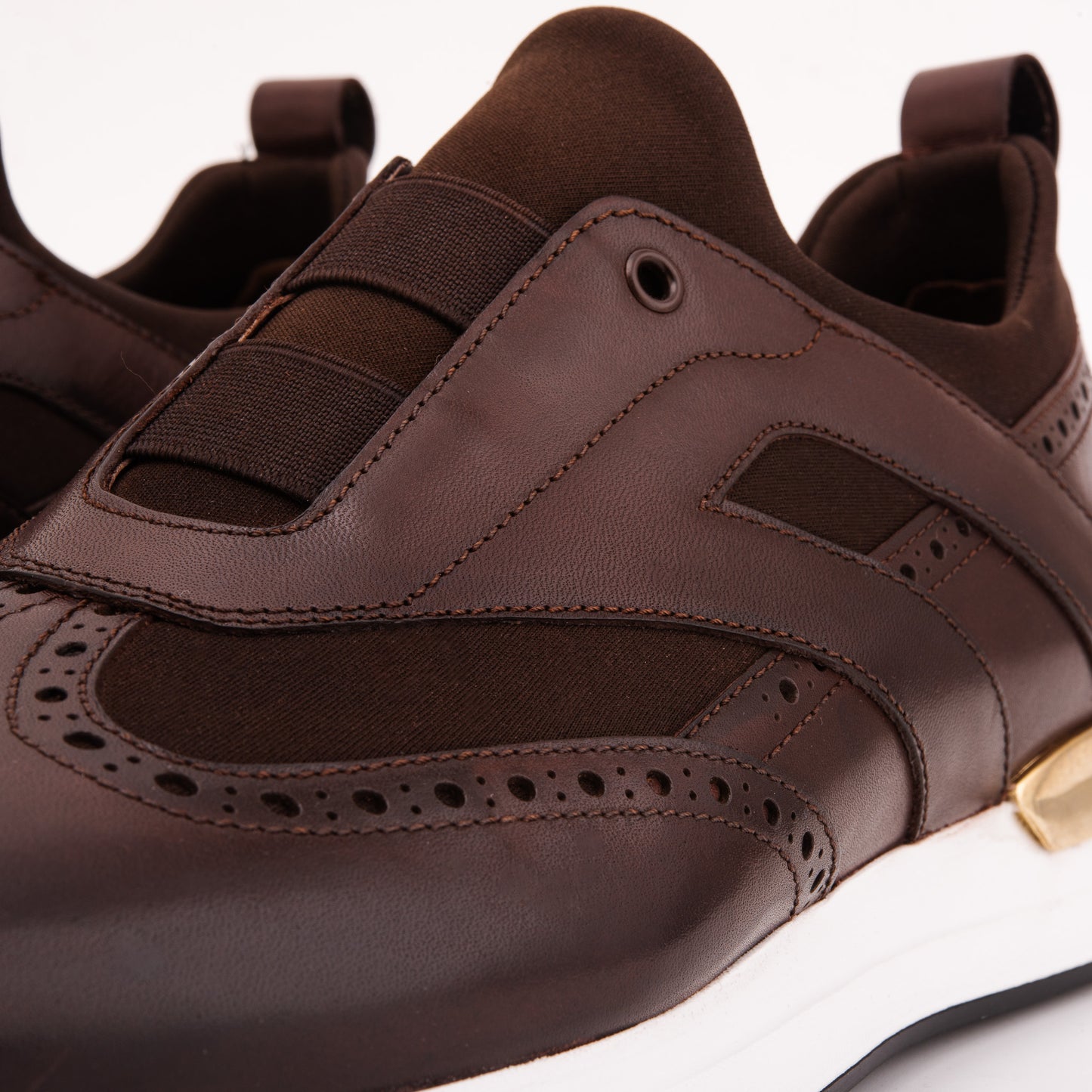 The Arcadia Brown Leather Men Sneaker